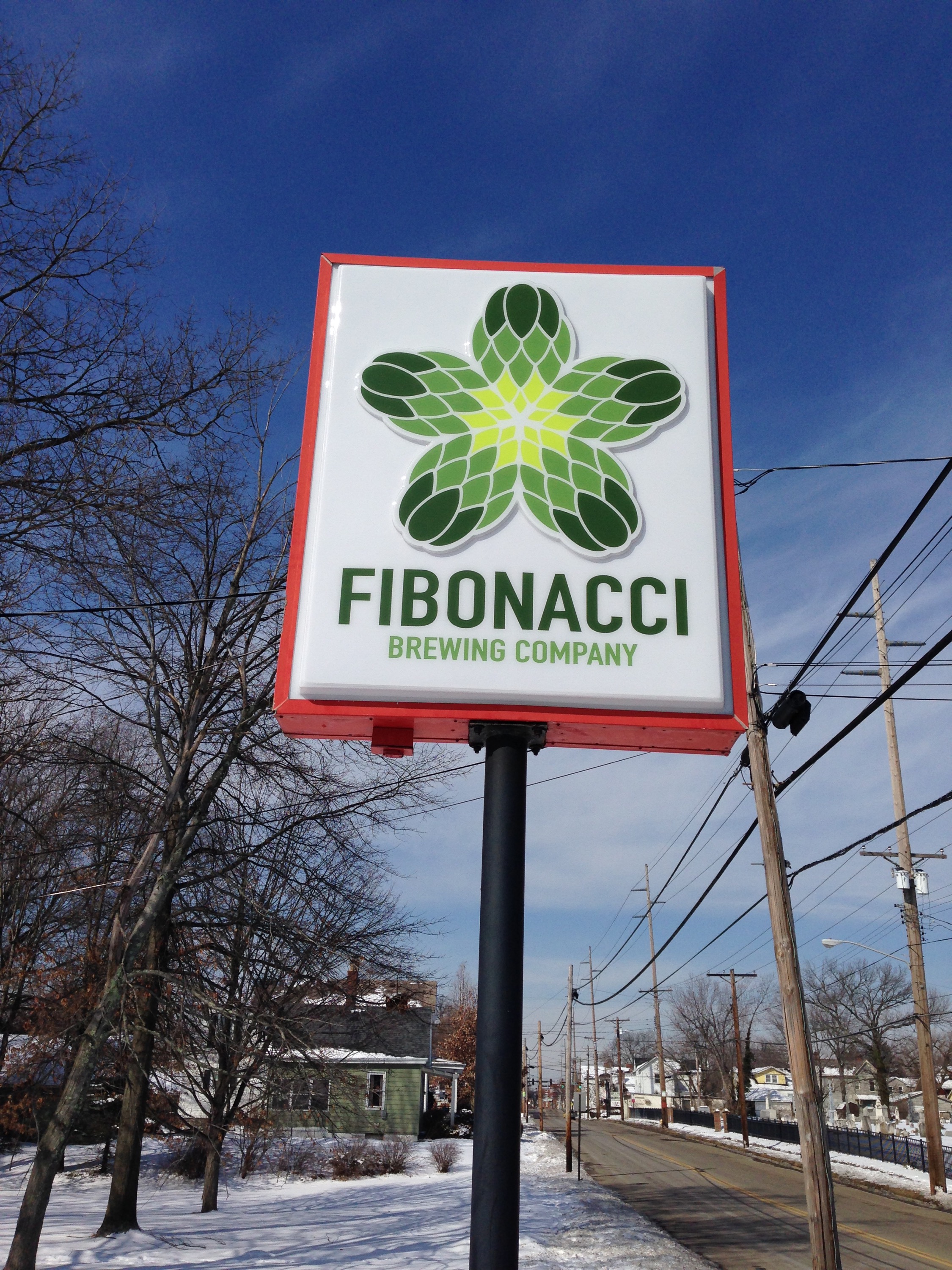 Fibonnaci Brewing Company Sign