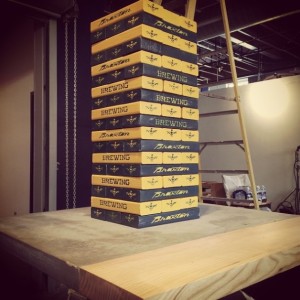 Giant Jenga At Braxton Brewing