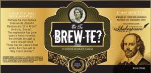 Moerlein Et Tu Brew-Te Label Approval