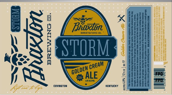 Braxton Storm Beer Label