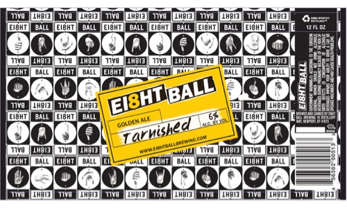 Ei8ht Ball Tarnished Beer Label