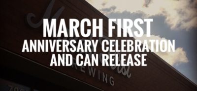 March First - BBA Cider?  An Anniversary?  New Taproom?